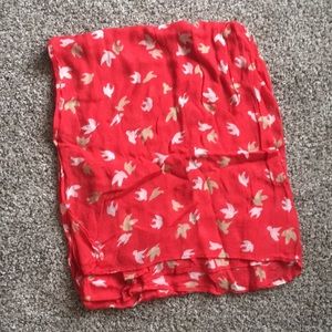 Large scarf with birds
